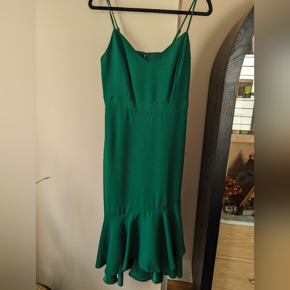 Banana Republic green midi dress